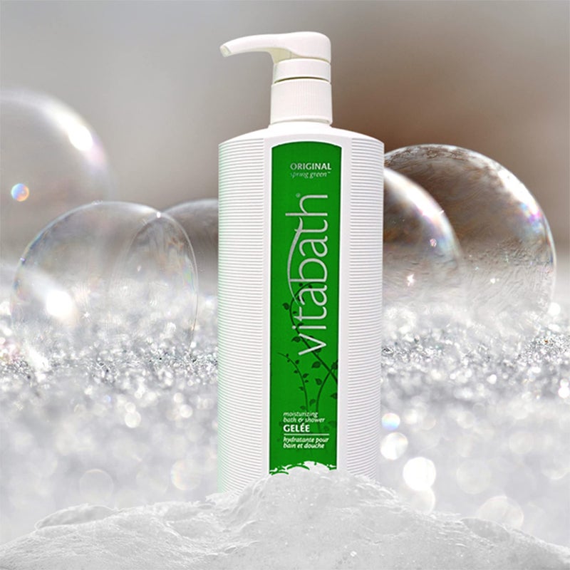 Vitabath Original Spring Green Moisturizing Bath & Shower Gel Wash Intoxicating Botanical Skin Rejuvenation, Hydrating Dry Skincare, Body Cleanser & Foaming Gelee - 32 oz - Image 5